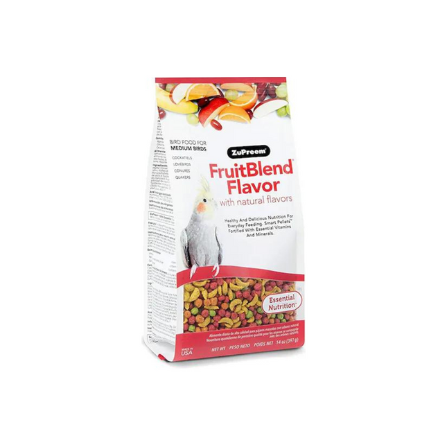 ZuPreem FruitBlend with Natural Fruit Flavors Medium Bird Food 200 g