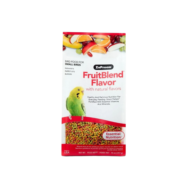 ZuPreem FruitBlend with Natural Fruit Flavors Small Bird Food 200 g
