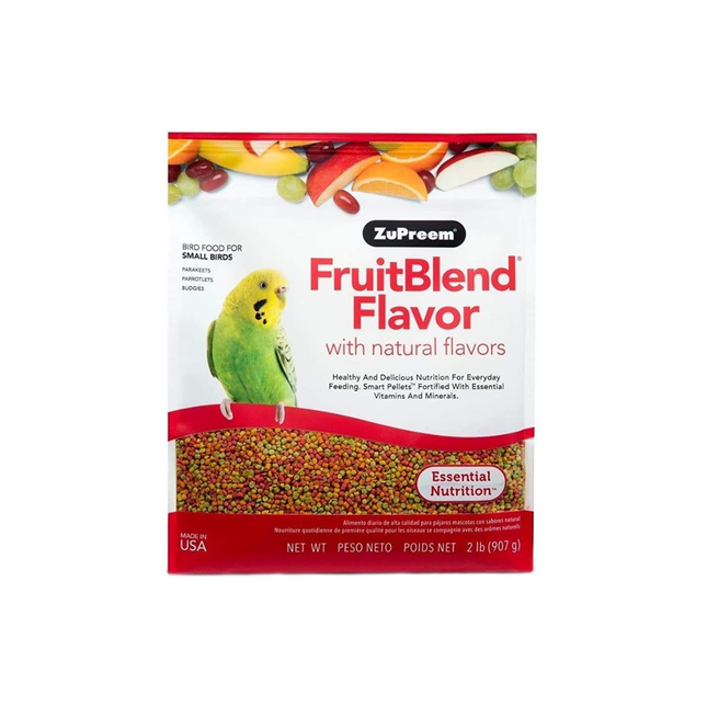 ZuPreem FruitBlend with Natural Fruit Flavors Small Bird Food 907 g
