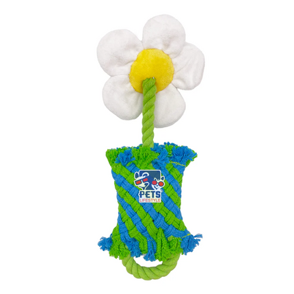 FOFOS Puppy Rope Toy –  Flower ,Teething Relief Toy with Squeaker
