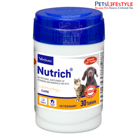 NUTRICH Supporting Complete Dogs Nutrition with Essential Nutrients in Palatable Tablet