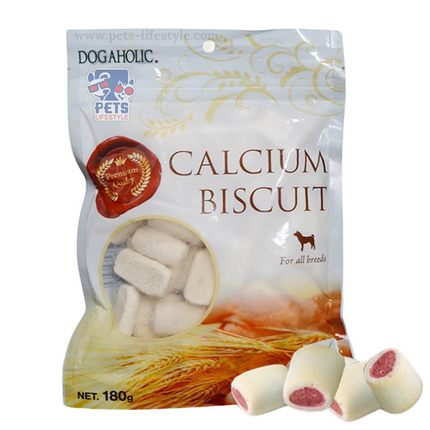 Dogaholic Calcium Biscuit Dog 180 g