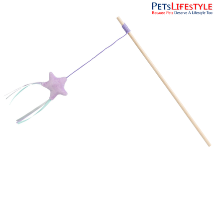 Trixie Junior Playing Rod with Star Cat Toy
