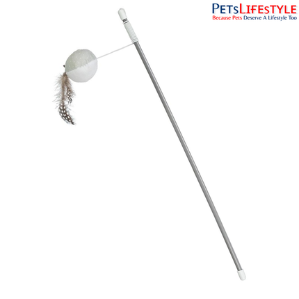 Trixie Playing Rod with Ball and Feathers Cat Toy