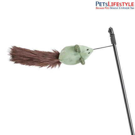 Trixie Playing Rod Mouse Cat Toy