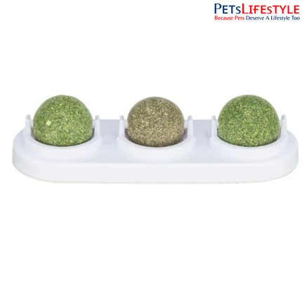 Trixie Catnip and Matatabi Ball With Holder Catnip Toy