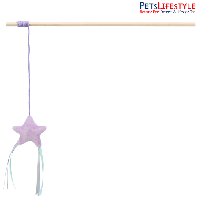 Trixie Junior Playing Rod with Star Cat Toy
