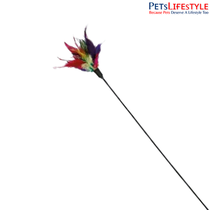 Trixie Playing Rod with Feathers Cat Toy