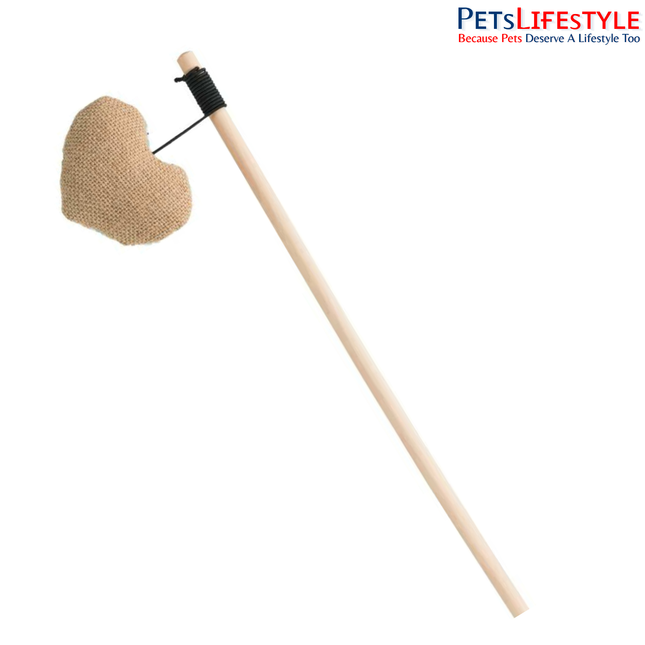 Trixie Playing Rod with Heart Cat Toy