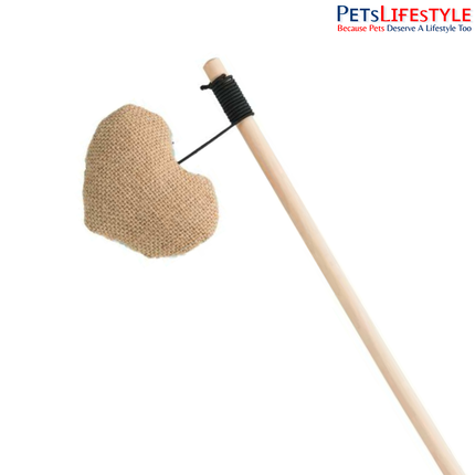 Trixie Playing Rod with Heart Cat Toy