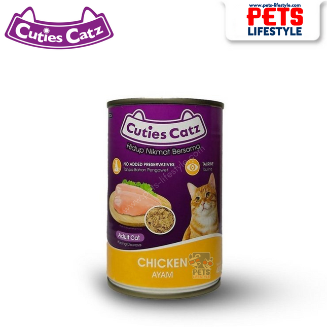Cuties Catz Canned Food Chicken Flavour 400gm