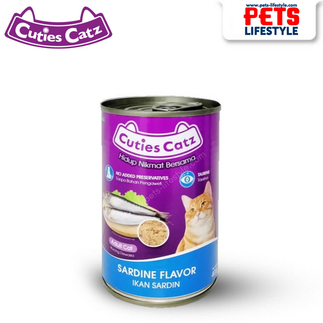 Cuties Catz Canned Food Sardine Flavour 400gm