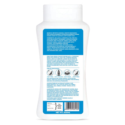 Drools Anti Dandruff and Itch Shampoo for Dogs (Free Hand Brush)
