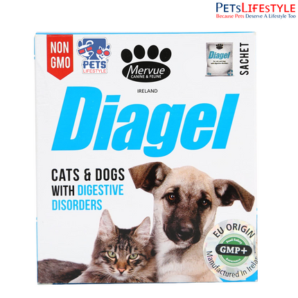 Merveu Diagel | Digestive Health Supplement for Dogs & Cats | Diarrhea & Constipation Support | 4 x 10 g Sachets