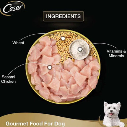 Cesar Gourmet Wet Food for Adult Dogs, Sasami Flavour