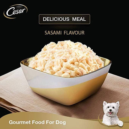 Cesar Gourmet Wet Food for Adult Dogs, Sasami Flavour