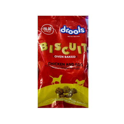 Drools Chicken & Egg, Chicken & Liver, Meat & Ric Dog Biscuits 40g