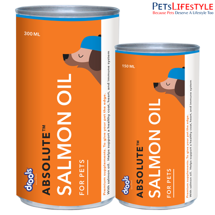 Drools Absolute Salmon Oil Syrup Supplement for Dogs