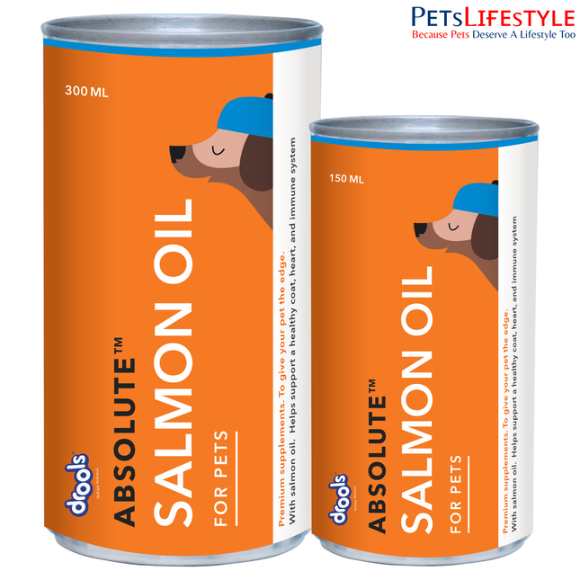 Drools Absolute Salmon Oil Syrup Supplement for Dogs