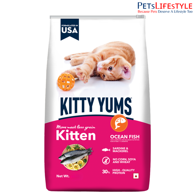 Kitty Yums Ocean Fish Kitten (1 to 12 Months) Cat Dry Food
