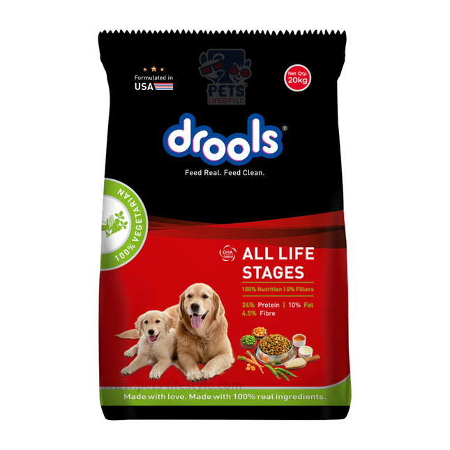 Drools 100% Veg Dog Food 20 kg
