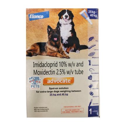 Elanco Advocate Spot On For Dogs 25 - 40 kg