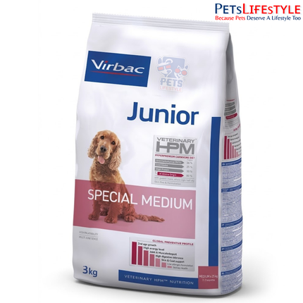 Virbac Veterinary HPM Junior Special Large Breed Dog Food – (8–18 Months)