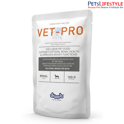 Drools Vet Pro Renal Gravy Food For Dog, 140 Gm