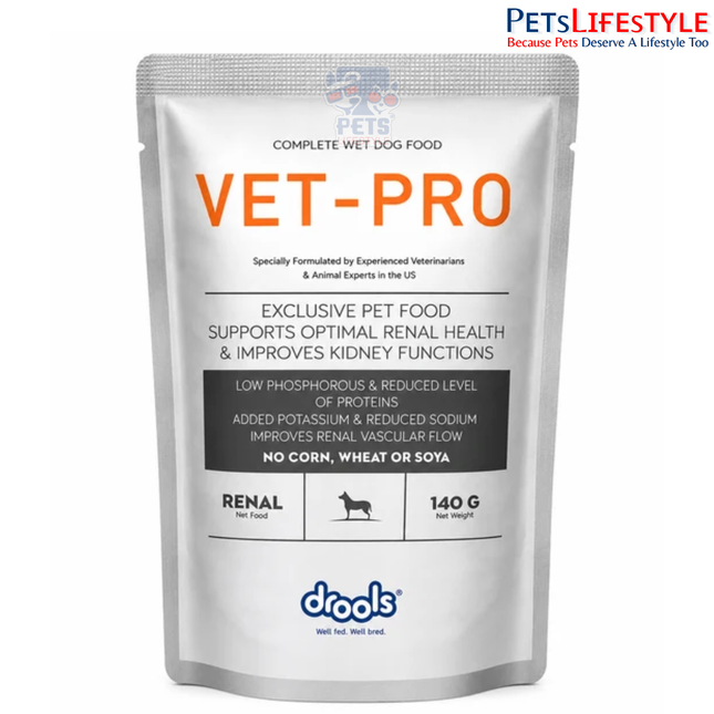 Drools Vet Pro Renal Gravy Food For Dog, 140 Gm