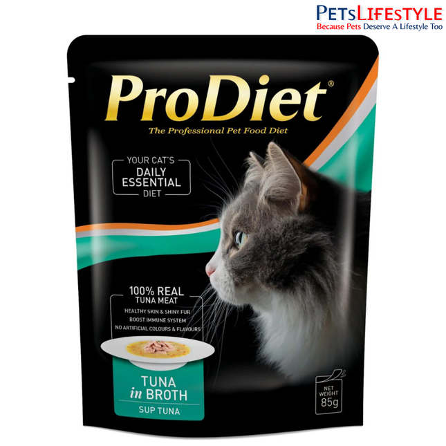 Prodiet Tuna in Broth Wet Food Pouch for Cats