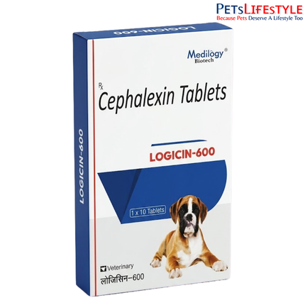Medilogy LOGICIN-600 Cephalexin Tablets for Dogs & Cats