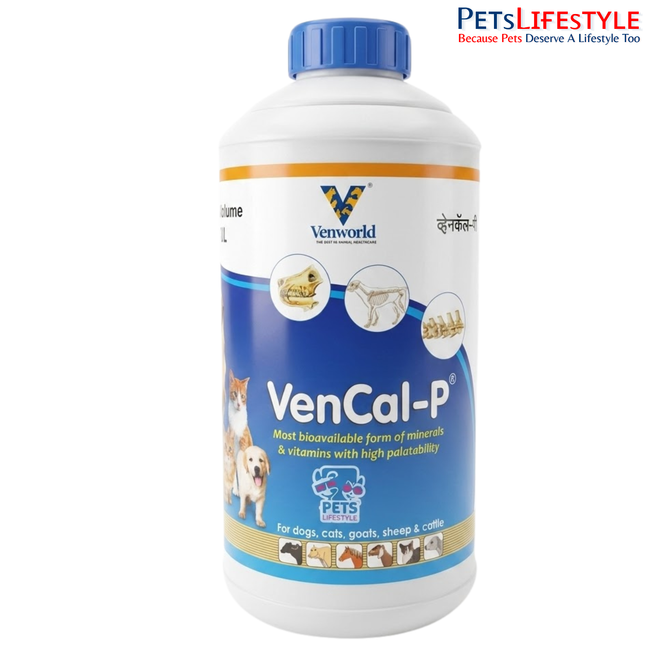 Venkys Vencal P Syrup Calcium Supplement for Dogs 1 L
