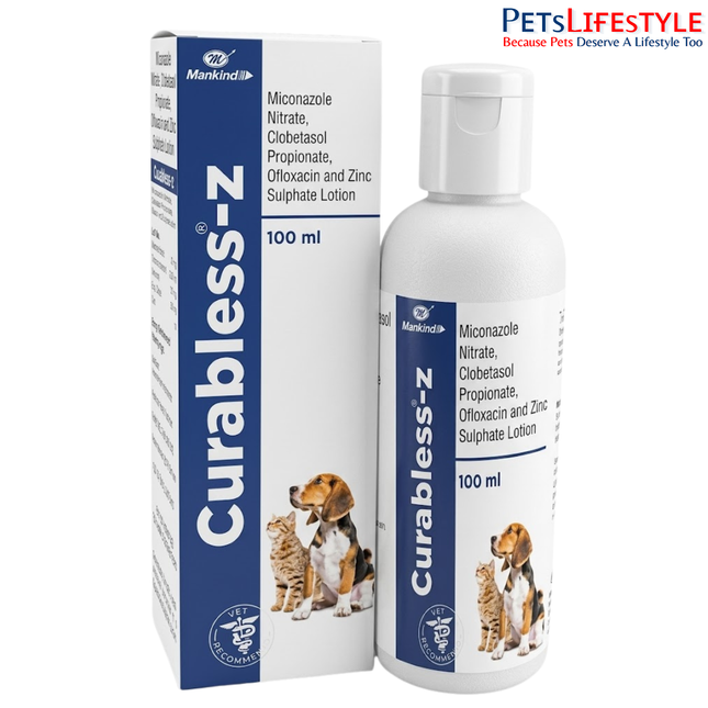 Mankind Curabless Z Lotion for Dogs and Cats (100ml)