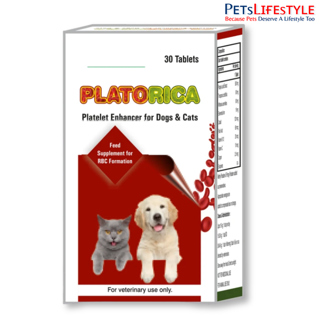 Platorica™ Tablet for Dogs & Cats – Natural Platelet Enhancer & Immune Support (30 Tablets)