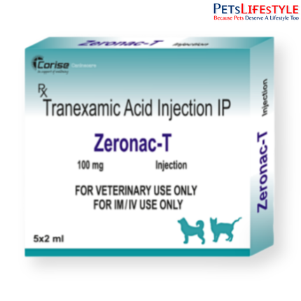 Zeronac-T Injection for Dogs and Cats