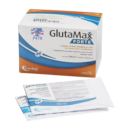 GlutaMax Forte for Dogs Advanced Liver Support Supplement (10 tablets)