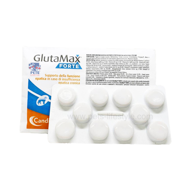GlutaMax Forte for Dogs Advanced Liver Support Supplement (10 tablets)