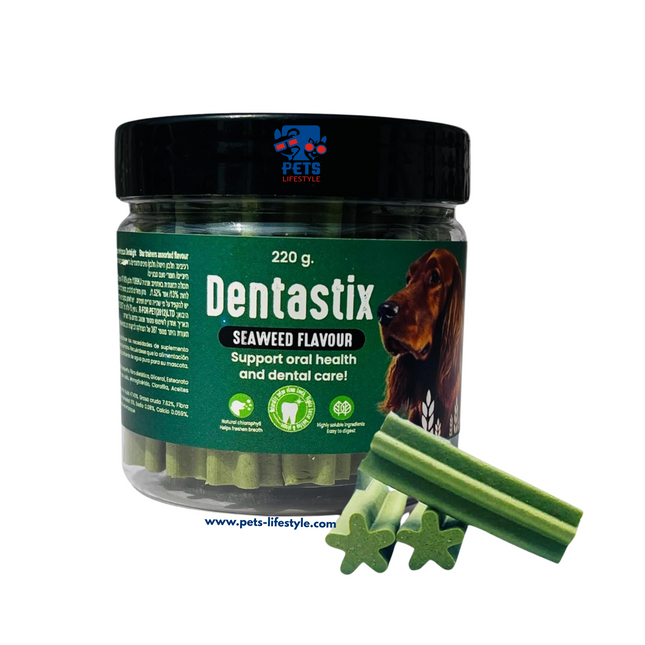 Gnawlers Richpet Active Denta Sticks 220 g (Seaweed Flavour)