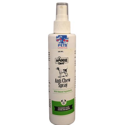 Happie Dent Anti Chew Spray for Dogs & Puppies 200 ml