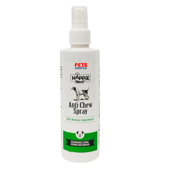 Happie Dent Anti Chew Spray for Dogs & Puppies 200 ml