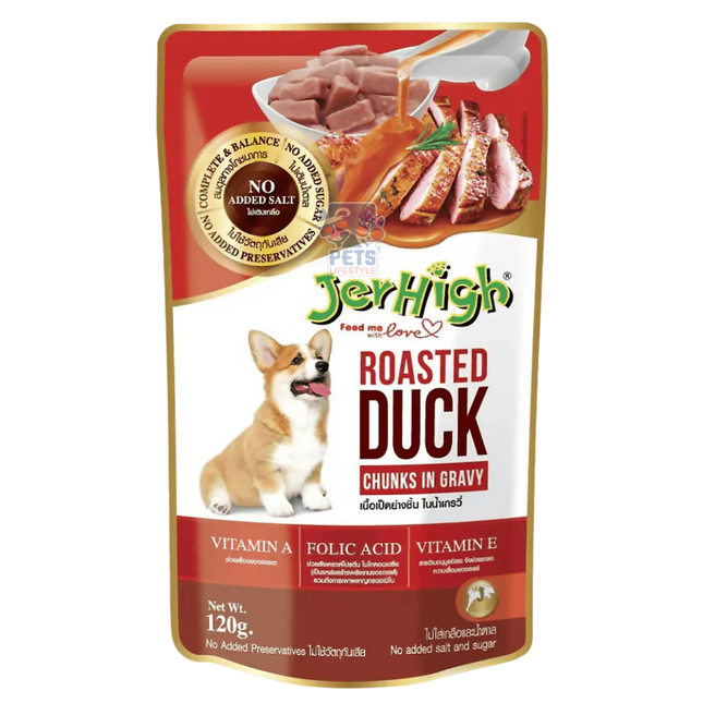 JerHigh Roasted Duck in Gravy Adult Wet Dog Food