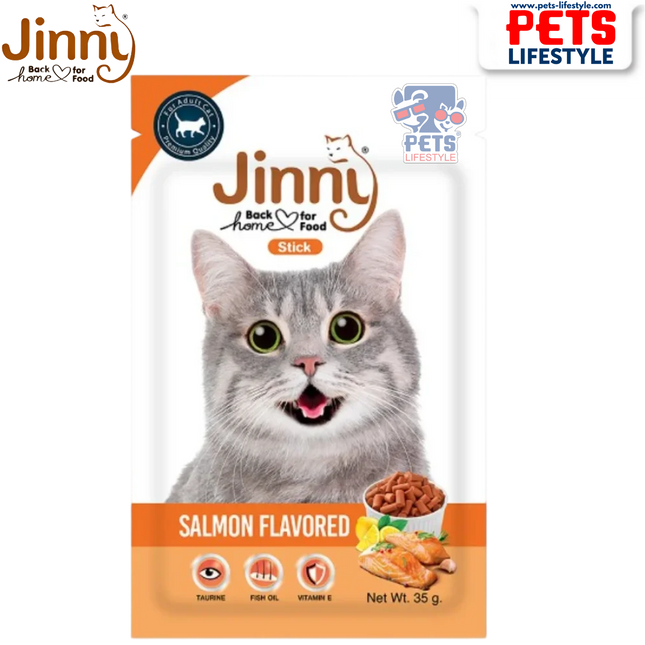 Jinny – Salmon Flavored Cat Snack (35g)