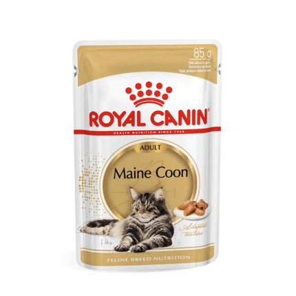 Royal Canin Maine Coon Adult Wet Cat Food (85g x 12 Gravy Pouches)