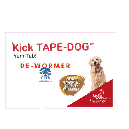 Veko Kicktape Dog  Deworming Yum Tablet 10 tab