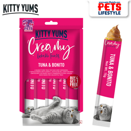 Kitty Yums Tuna & Bonito Creamy Cat Treats