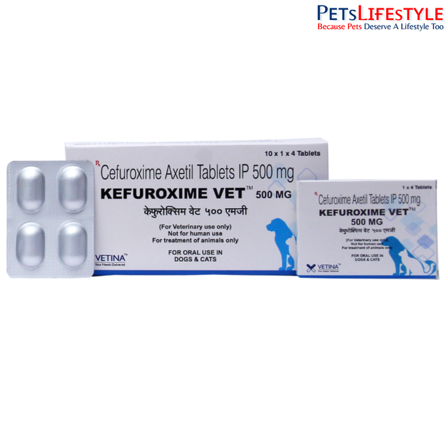 Vetina Kefuroxime Vet 500 mg Tablets for Dogs