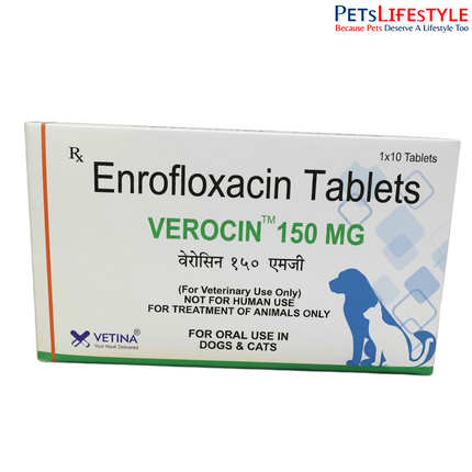Vetina Verocin 150 mg Tablets for Dogs and Cats 10 Tablets