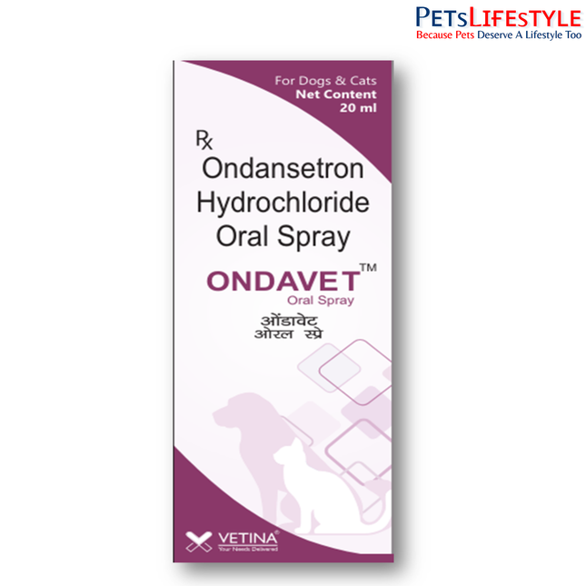 Vetina Ondavet Oral Spray for Dogs and Cats 20 ml