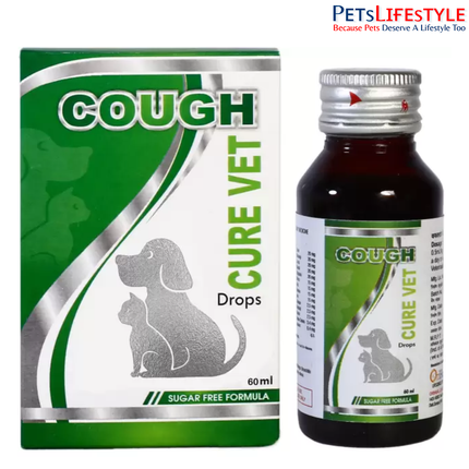 OriHeal Cough Cure Vet Drops For Dogs Pups & Cats Pet Health Supplements  (60 ml)