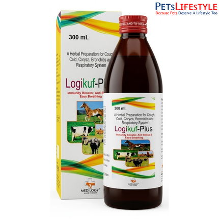 Logikuf-Plus Anti-Cough Syrup for Cattle & Livestock 300 ml